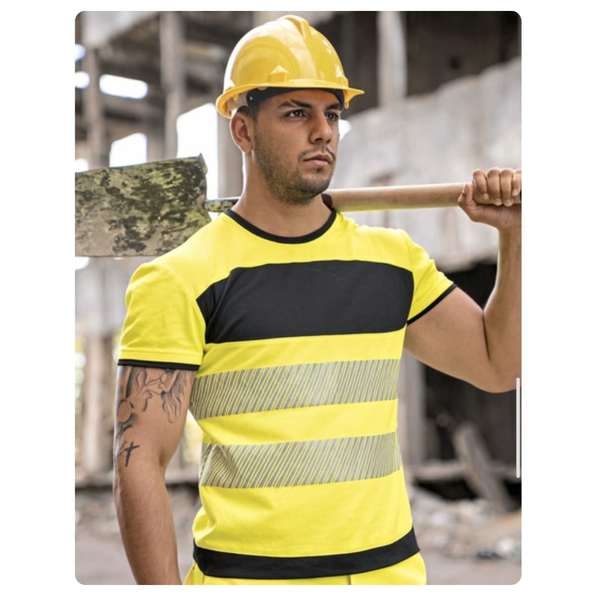 EOS Hi-Vis Workwear T-Shirt With Printing Area