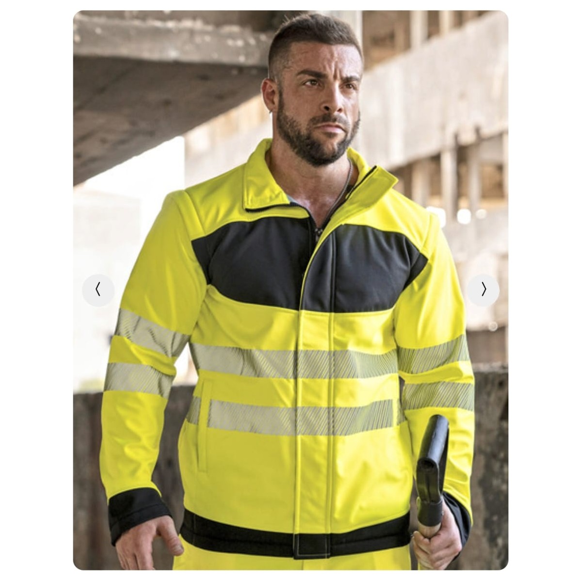 EOS Hi-Vis Workwear Softshell Jacket With Printing Area