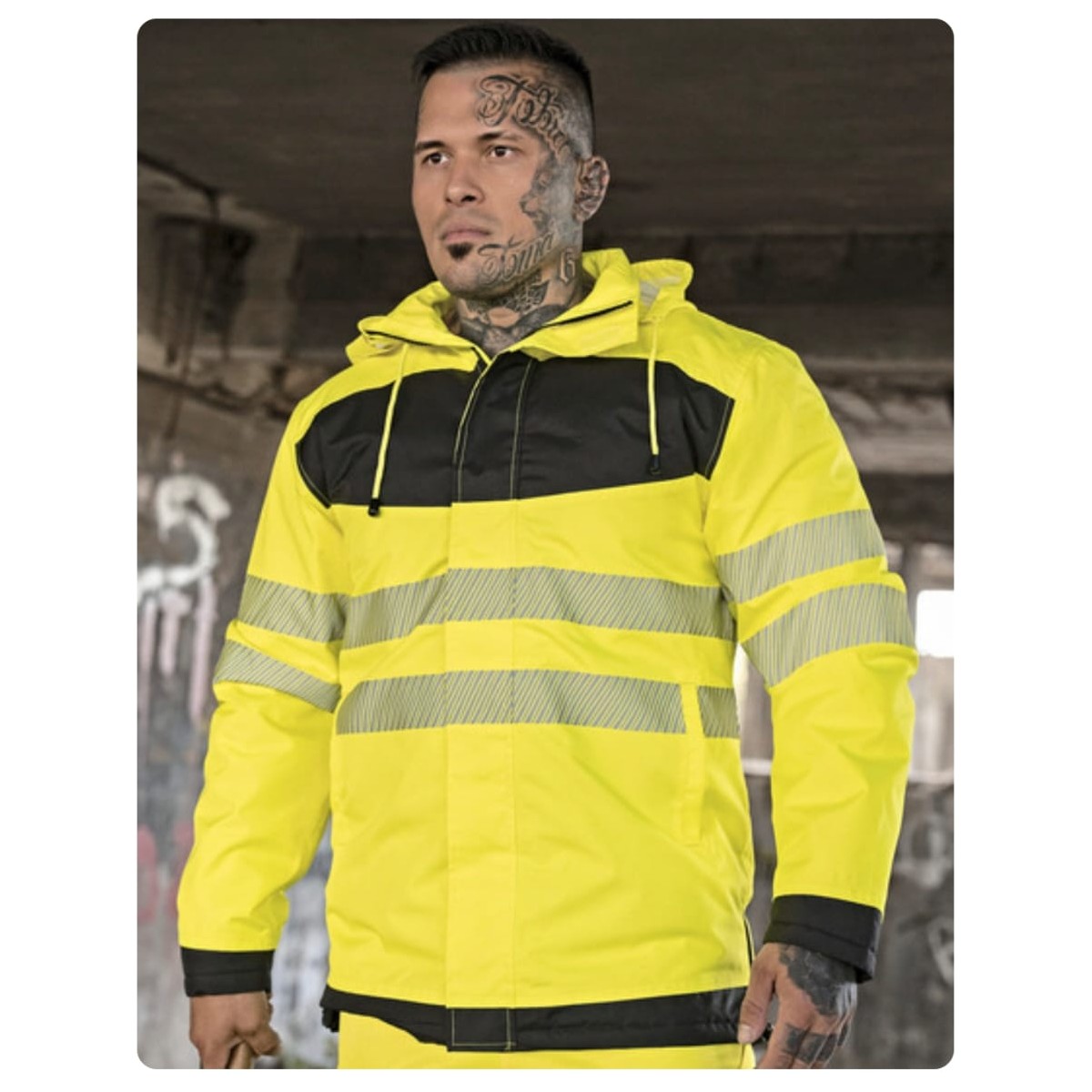 EOS Hi-Vis Workwear Parka With Printing Area