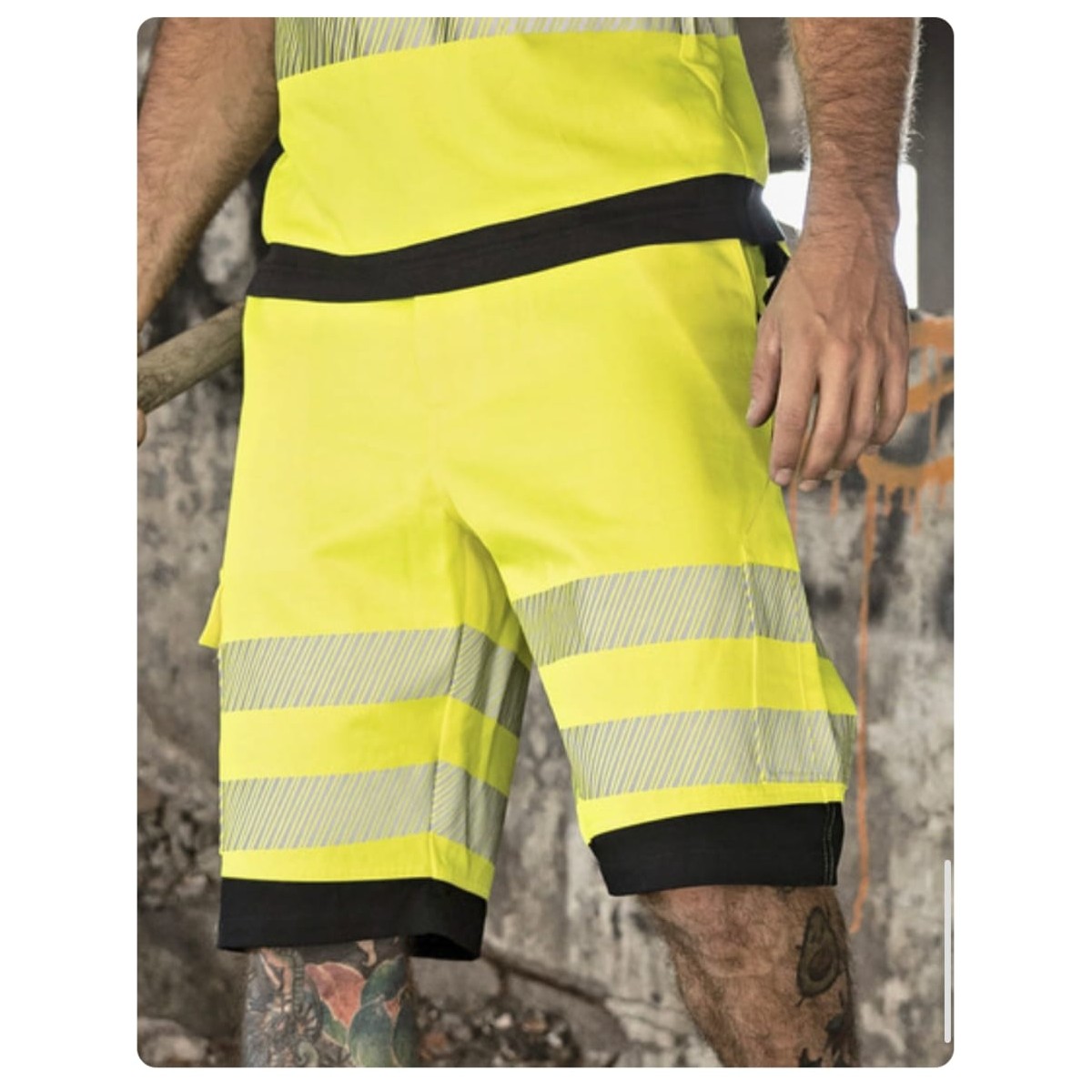 EOS Hi-Vis Workwear Shorts With Printing Areas