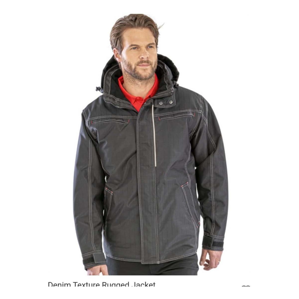 Denim Texture Rugged Jacket RT326