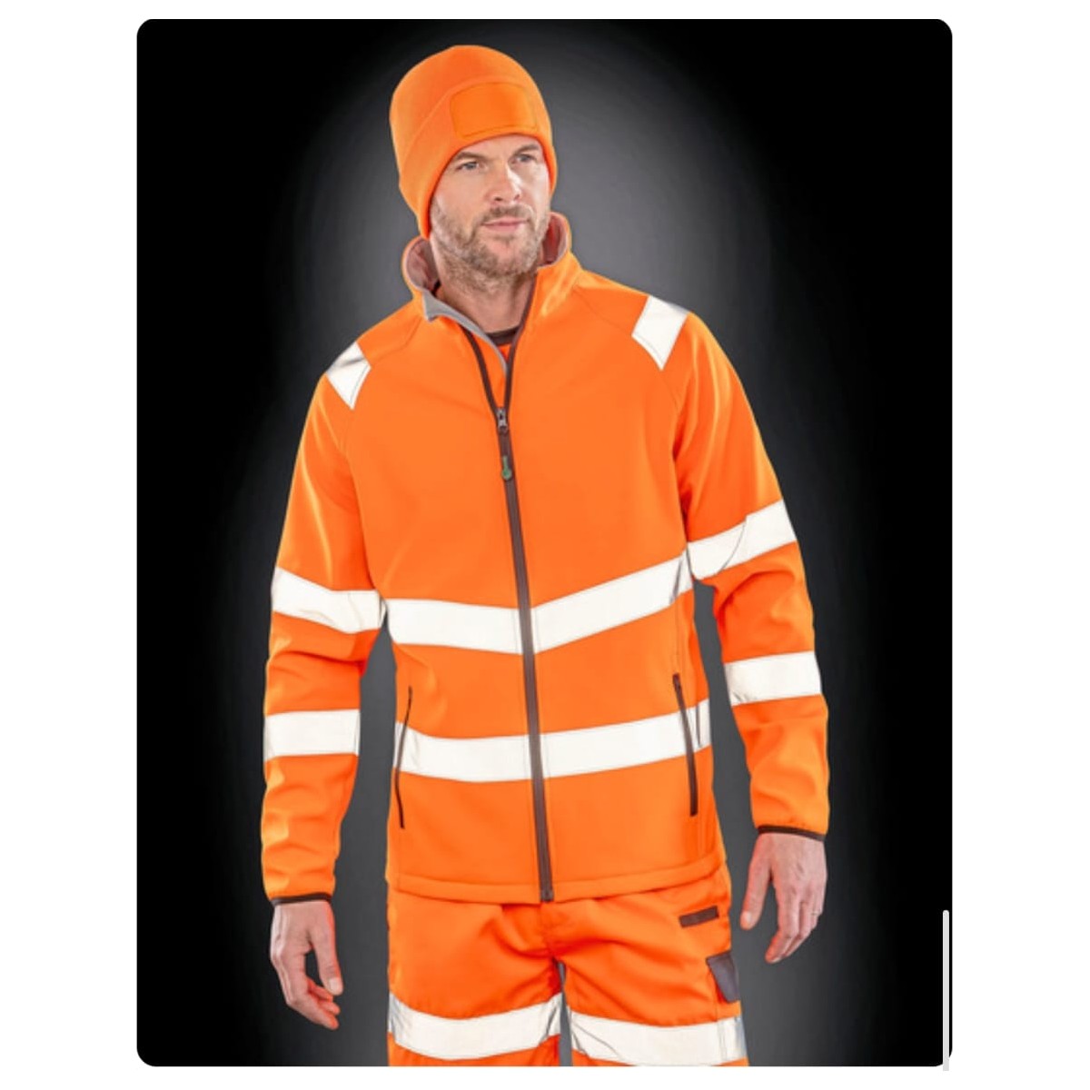 Recycled Printable Safety Softshell Jacket RT505