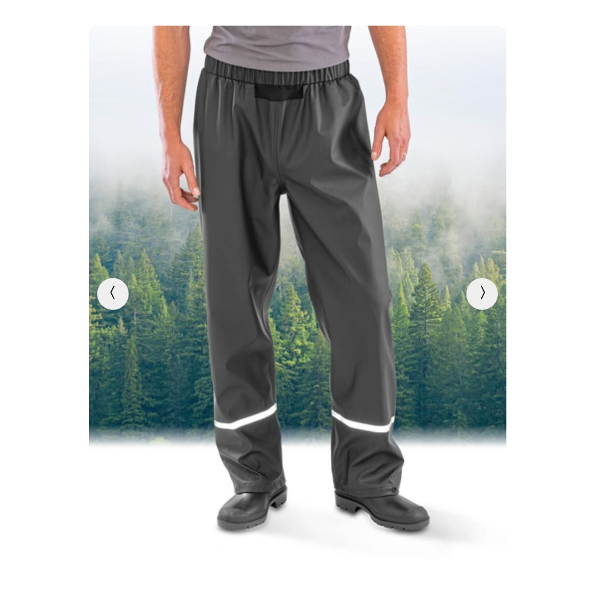 Prism PU Waterproof Trouser with Reflective Bands & Recycled Backing RT916